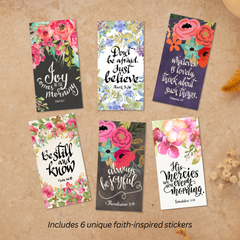 God's Promises Stickers 6-Pack (1.5" x 3")