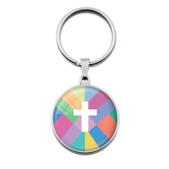 Kaleidoscope Cross Key Chain (Ships around 12-18-24)