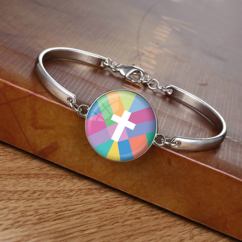 Kaleidoscope Cross Bracelet