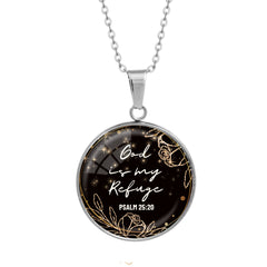 God Is My Refuge Necklace (Ships around 12-18-24)