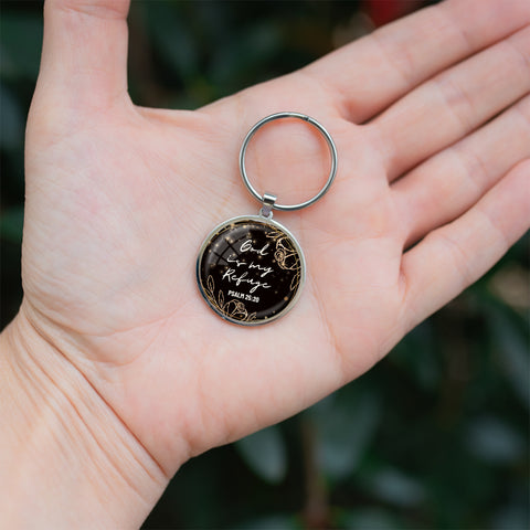 God Is My Refuge Key Chain (Ships around 12-18-24)