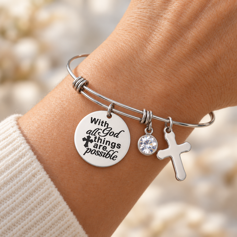 With God All Things Are Possible Bracelet