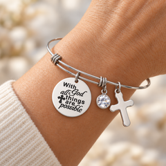 With God All Things Are Possible Bracelet