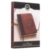 Image of Two-tone Brown Faux Leather Large Print Thinline King James Version Bible