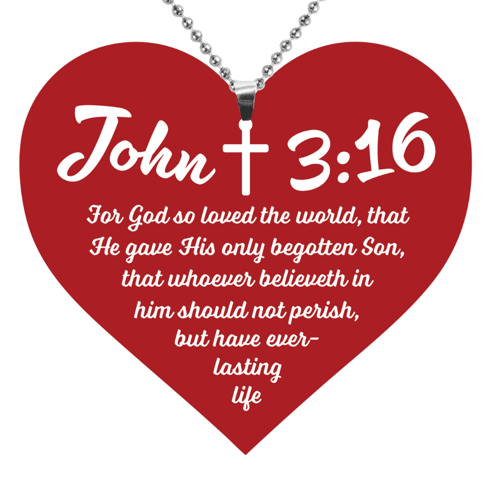 John 3:16 Rearview Mirror Ornament