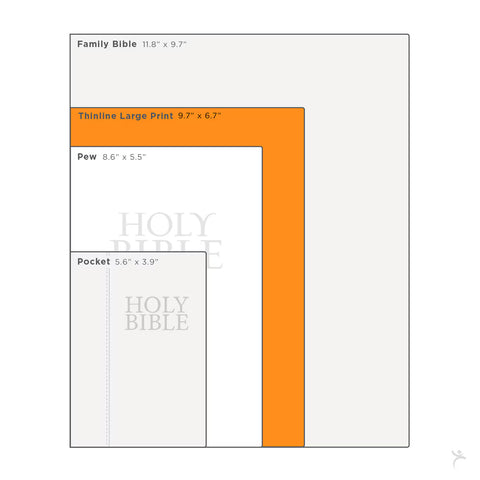 Two-tone Brown Faux Leather Large Print Thinline King James Version Bible