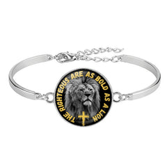 Lion Cross Bracelet (Ships around 12-18-24)