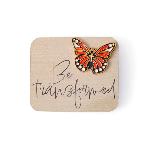 Be Transformed Butterfly Pin w/ Card