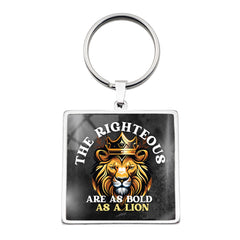 Crowned Lion (Square) Key Chain (Ships around 12-18-24)