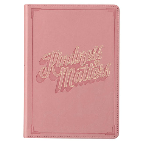 Kindness Matters Pink Faux Leather Classic Journal