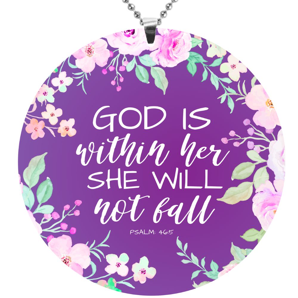 God Is Within Her Rearview Mirror Ornament