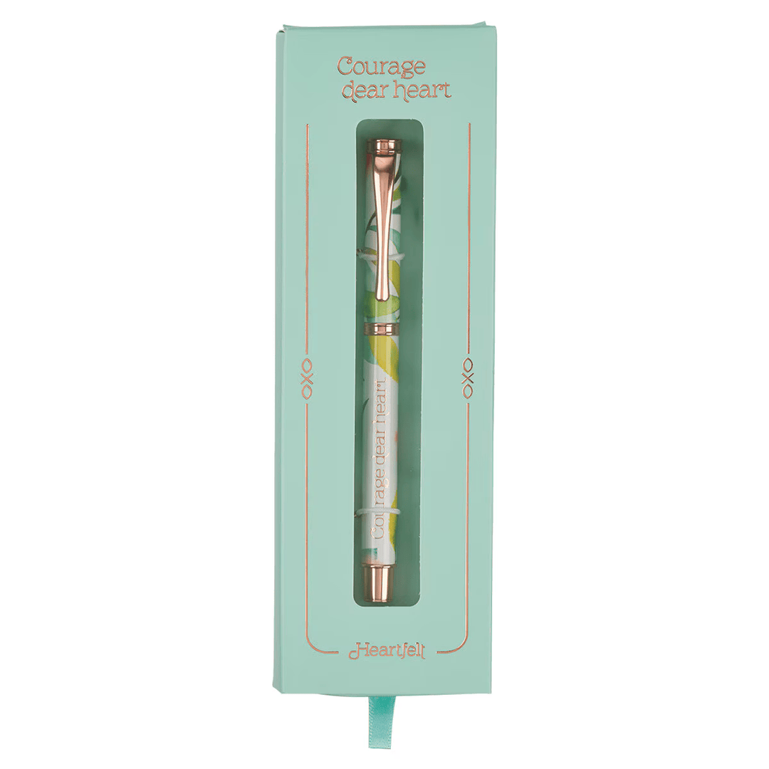 Courage Dear Heart Orange Blossoms Gift Pen