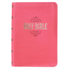 Image of Pink Faux Leather Large Print Compact King James Version Bible