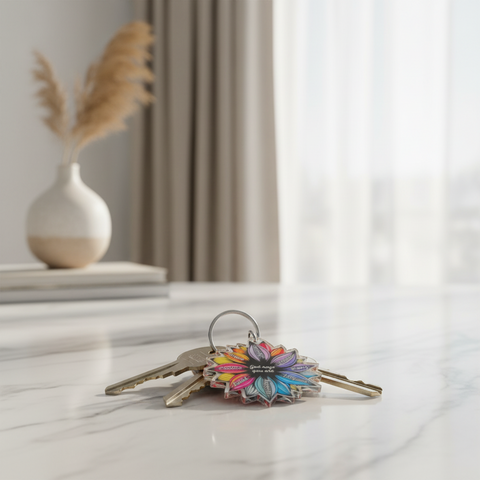 Identity Flower Key Chain