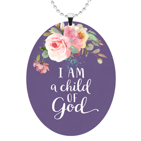 Oval Child of God Rearview Mirror Ornament
