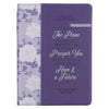 Image of I Know the Plans Purple Floral Classic Journal with Elastic Closure and Pen Holder - Jeremiah 29:11