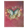 Image of Pink Be Still Butterfly Hardcover Journal - Psalm 46:10