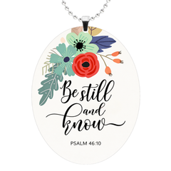 Oval Be Still Rearview Mirror Ornament