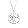Image of Geometric Circle Cross Necklace