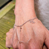 Image of 925 Sterling Silver Trinity Charm Bracelet