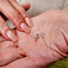 Image of 925 Sterling Silver Petite Diamond Cross Earrings