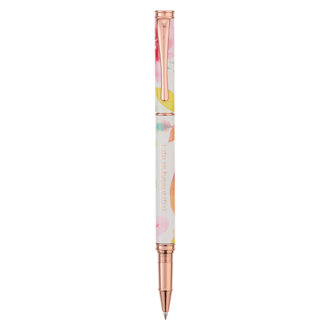 Life is Beautiful Pink Daisies Gift Pen