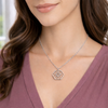 Image of Geometric Hexagon Cross Necklace