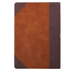 Image of Two-tone Brown Faux Leather Large Print Thinline King James Version Bible