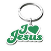 Image of I Love Jesus Enamel Key Chain