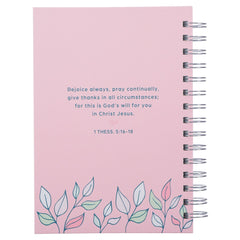 Thank You Mom Pink and White Daisy Spiral Journal - 1 Thessalonians 5:16-18