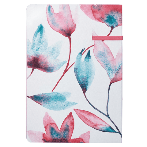 Shine Your Light Pink Petals Flexcover Journal With Elastic Closure