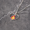 Image of Heart On Fire Necklace