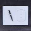 Image of Walk By Faith Navy and Gray Classic Journal with Elastic Closure and Pen Holder - 2 Corinthians 5:7