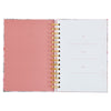 Image of More Precious than Rubies Pink Floral Large Spiral Journal - Proverbs 31:10