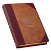 Image of Two-tone Brown Faux Leather Large Print Thinline King James Version Bible
