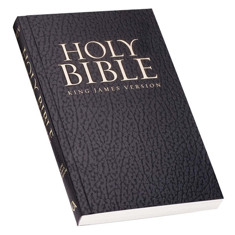Black Softcover King James Version Gift and Award Bible