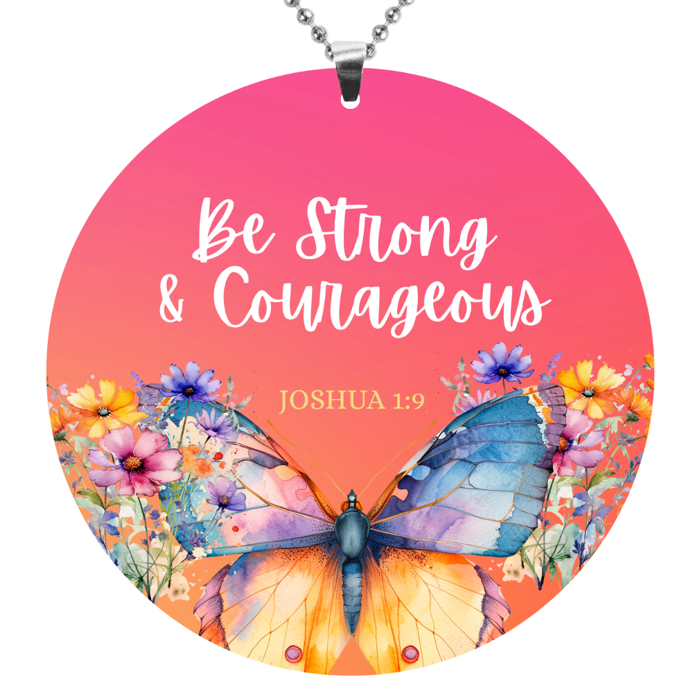 Be Strong Rearview Mirror Ornament