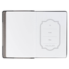 Image of Be Strong in the Lord Black and Gray Lion Faux Leather Journal - Ephesians 6:10