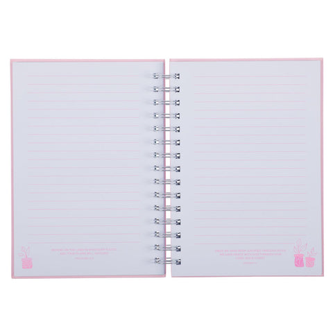 Thank You Mom Pink and White Daisy Spiral Journal - 1 Thessalonians 5:16-18