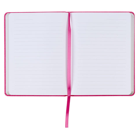 She is Brave Pink Faux Leather Handy-size Journal