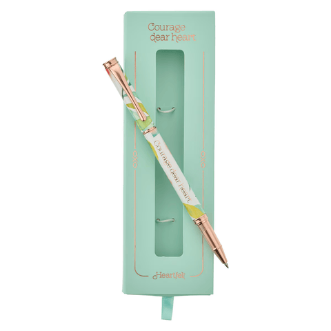 Courage Dear Heart Orange Blossoms Gift Pen