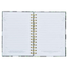 Image of Clothed with Strength and Dignity White Floral Large Spiral Journal - Proverbs 31:25