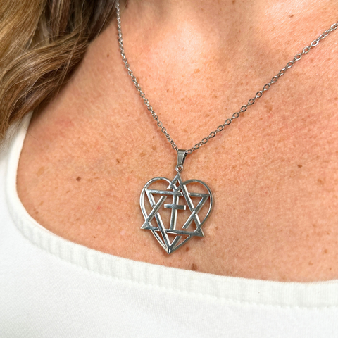 Messianic Heart Necklace (Ships 10-6-23)