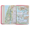 Image of Pink Faux Leather Large Print Compact King James Version Bible