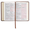 Image of Chestnut Brown Faux Leather Compact King James Version Bible