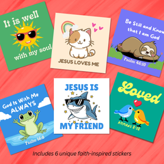 Little Friends Stickers 6-Pack (2" x 2")