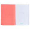 Image of Never Give Up Coral Poppies Flexcover Journal with Elastic Closure