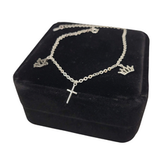 925 Sterling Silver Trinity Charm Bracelet