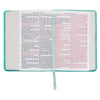 Image of Robin’s-egg Blue Faux Leather Large Print Compact King James Version Bible