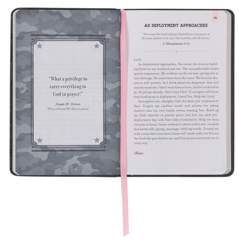Gift Book 101 Prayers for Military Wives Faux Leather